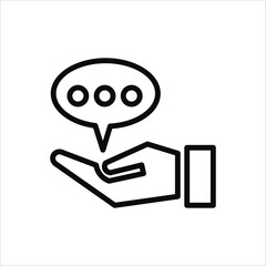 advice icons. simple line vector illustration