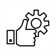 practice icons. simple line vector illustration