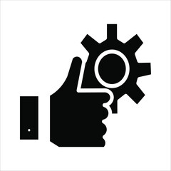 practice icons. simple solid vector illustration