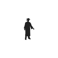 Graduation Silhouette Vector