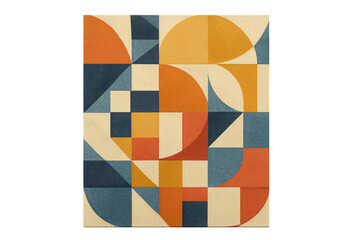 Abstract geometric background featuring folded paper effect and transparent background