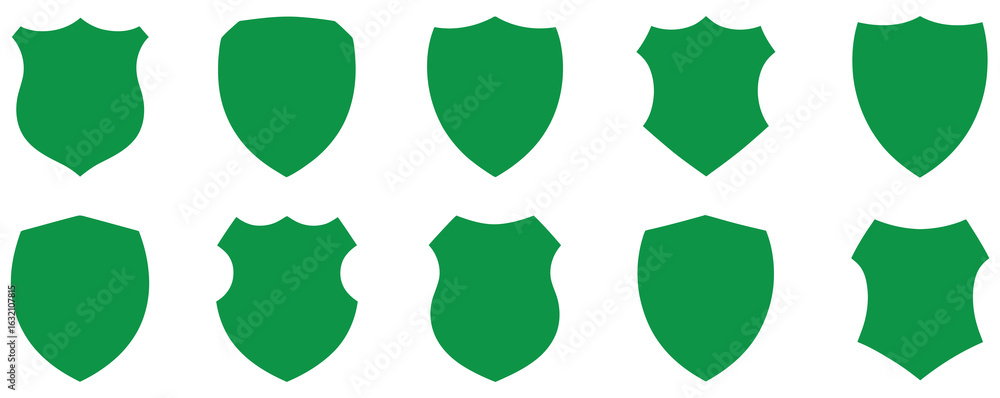 Poster shield icon set vector.collection of security shield icon. shield vector set vector design.protectio