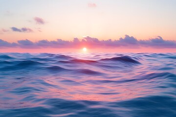 Obraz premium Vivid colors of dawn over the ocean.