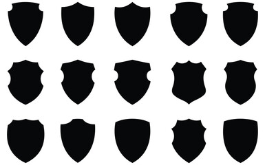 Shield icon set vector.Collection of security shield icon. shield vector set vector design.protection shield vector illustration.
