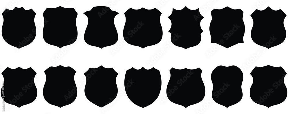 Poster shield icon set vector.collection of security shield icon. shield vector set vector design.protectio