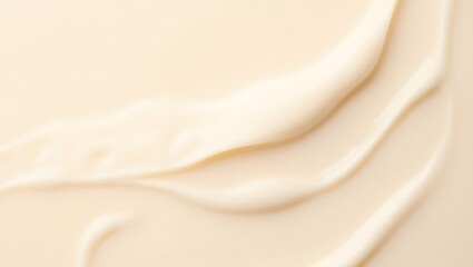 Creamy Beige Cosmetic Texture: Smooth, Luxurious, and Elegant Swirls.