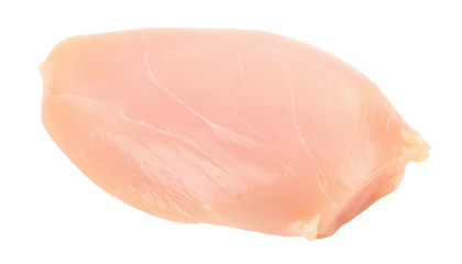 raw Chicken isolated on white background, full depth of field