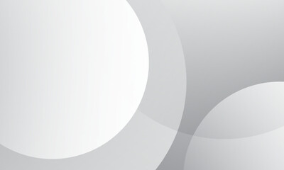 Abstract white background with circles. Vector illustration