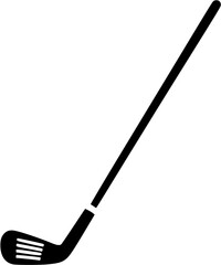 golf club flat icon. golf stick for sports apps, websites and design element. vector illustration on transparent background.
