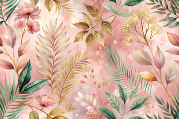 seamless pattern with flowers