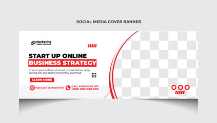 Multipurpose business marketing facebook cover template design.