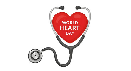 Celebrate World Heart Day with a vital stethoscope check, promoting health awareness and cardiovascular care for a vibrant life
