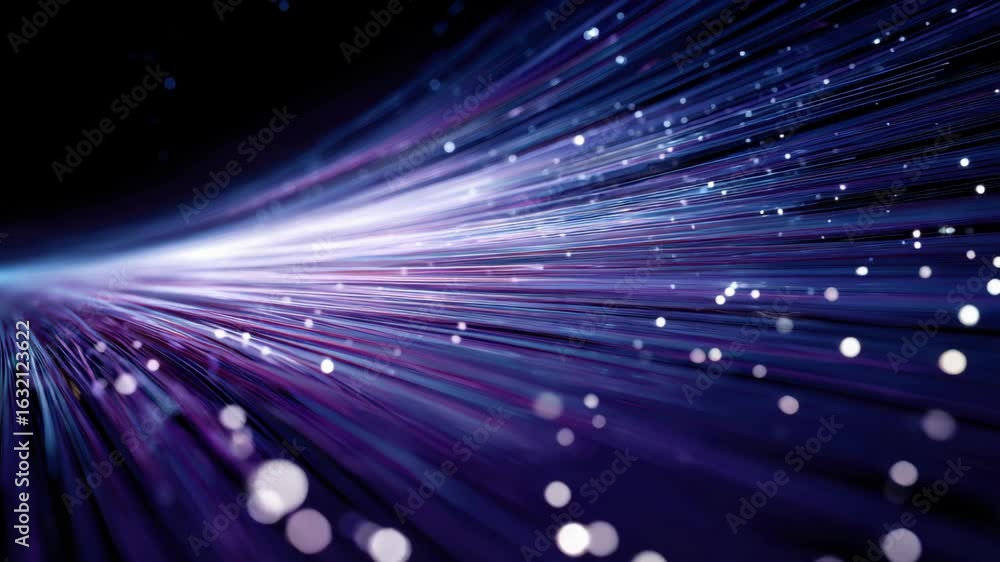 Poster vibrant abstract light trails showcase dynamic motion and energy, with glowing colors creating mesme