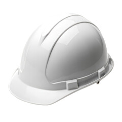 Fototapeta premium White hard hat isolated on white background perfect for construction safety visuals and industrial design 