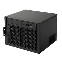 Fototapeta premium Rackmount Storage Server with Multiple Drive Bays