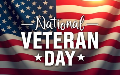 National Vietnam Veterans Day background with American flag theme and typography. National Vietnam war veterans day backdrop. High quality