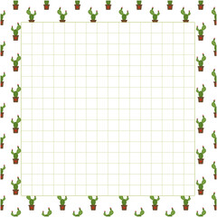 Cute notepad  for decorating  your artwork  or printing 