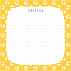Cute notepad  for decorating  your artwork  or printing 