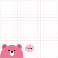 Cute notepad  for decorating  your artwork  or printing 