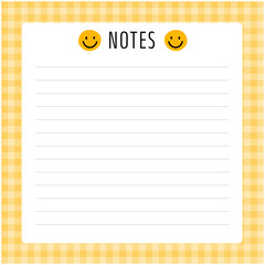 Cute notepad  for decorating  your artwork  or printing 
