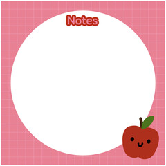 Cute notepad  for decorating  your artwork  or printing 