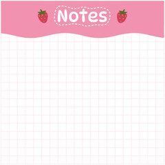 Cute notepad  for decorating  your artwork  or printing 