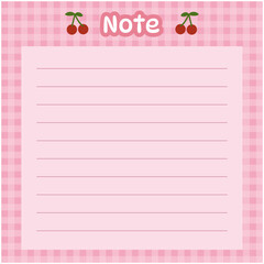 Cute notepad  for decorating  your artwork  or printing 