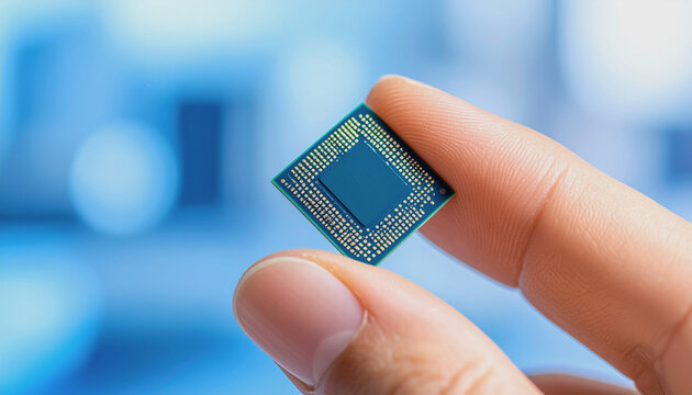 "Implantable Microchip on Human Finger"