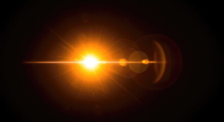 Vintage optical lens flare with orange-yellow light leaks, film grain, scratches, dust, and blurred retro camera effects.
