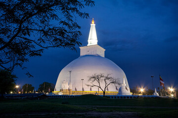 The Ruwanwelisaya is a stupa, a hemispherical structure containing relics, in Sri Lanka, considered sacred to many Buddhists all over the world.