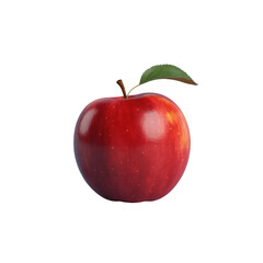 3d rendered illustration of a red apple isolated on transparent background