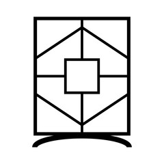 minimalist bookshelf illustration design