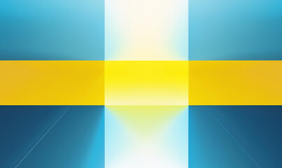 Fototapeta premium 水色と黄色と白の背景画像