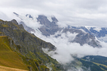 View of Mannlichen Mount in Switzerland.