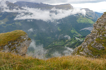 View of Mannlichen Mount in Switzerland.