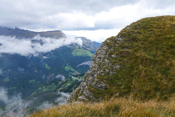 View of Mannlichen Mount in Switzerland.