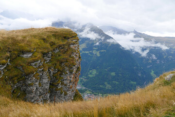 View of Mannlichen Mount in Switzerland.