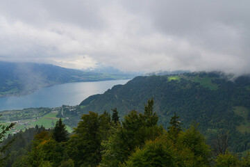 View of Interlaken in Switzerland.