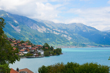 Valley of Oberried am Brienzersee in Switzerland.