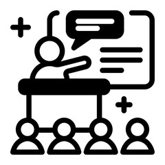 Obraz premium This Lecture icon is suitable for College, School, Education, etc.