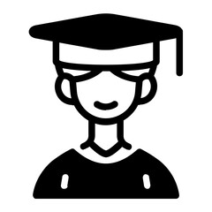 This Student icon is suitable for College, School, Education, etc.