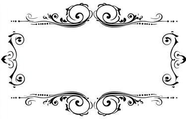 Ornate black decorative border (1)