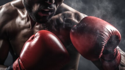 Boxing match action arena sports photography intense atmosphere close-up power and technique