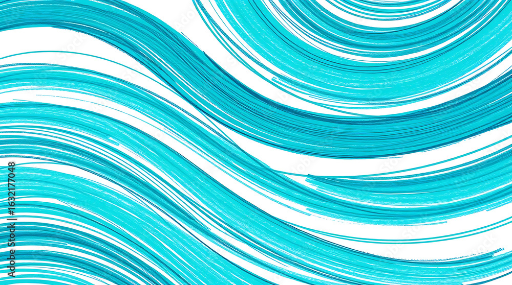 Poster abstract wave background with brush stroke texture and vibrant colors, creating an artistic and dyna