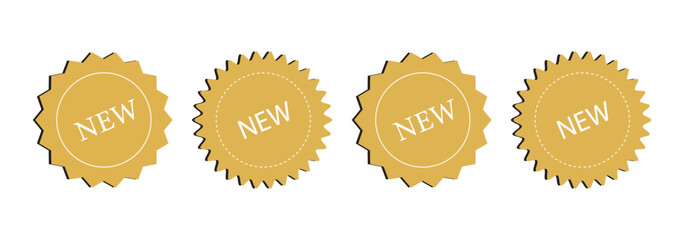 Stickers for New Arrival shop product tags. New icons vector.