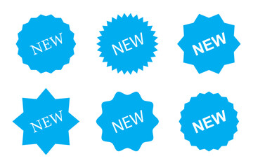Stickers for New Arrival shop product tags. New icons vector.