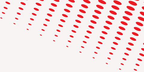 Obraz premium Background with black dots - stock vector Black and white dotted halftone background.Abstract halftone background with wavy surface made of gray dots on white red color