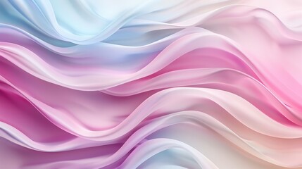 Obraz premium Soft Flowing Fabric Texture in Pastel Colors with Gentle Waves