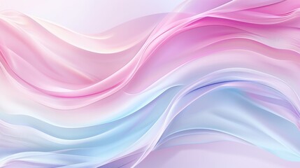 Obraz premium Soft Pink and Blue Abstract Waves on Gentle Background