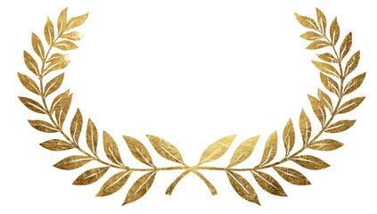 Gold laurel wreath graphic